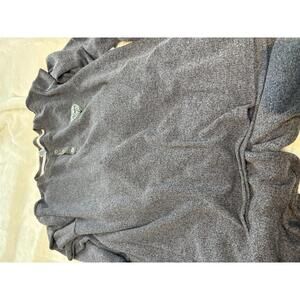 Gray Knit Two-Piece Lounge Set with Drawstring Waist